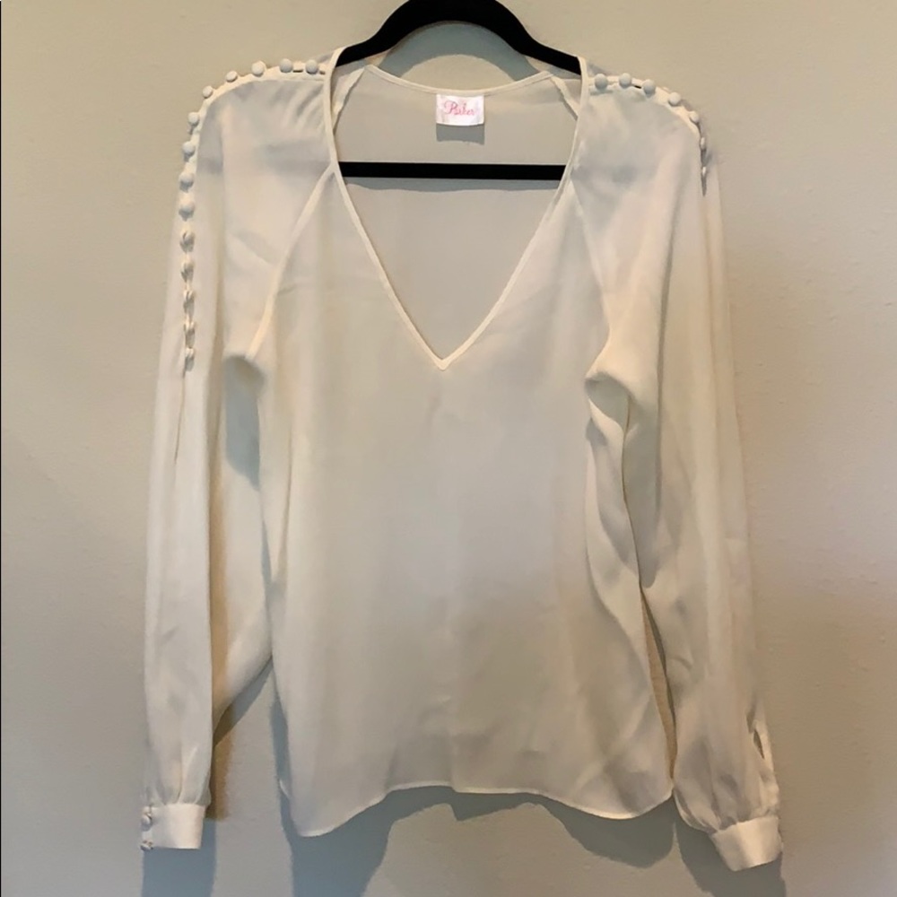Parker Long-Sleeve Silk Blouse